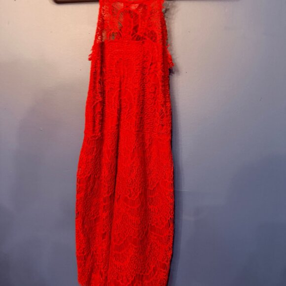 Intimate by Free People Red Button Down Dress - Picture 3 of 6